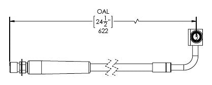 ROCKJOCK 4X4 - JT EXTENDED REAR BRAKE HOSE KIT