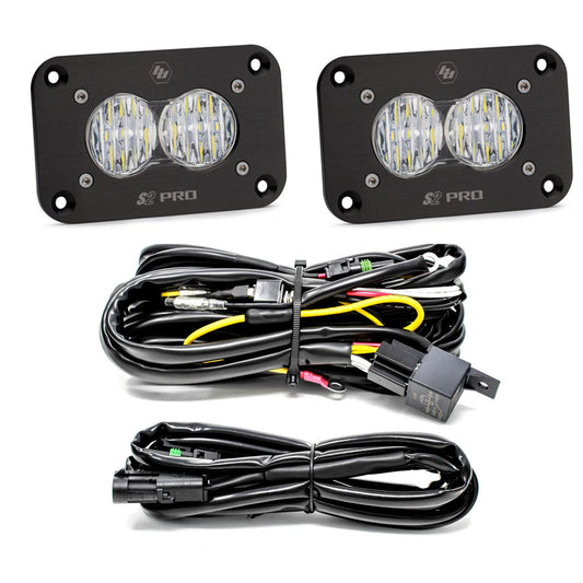 BAJA DESIGNS | S2 PRO BLACK FLUSH MOUNT LED LIGHT POD REVERSE KIT - UNIVERSAL - 487807