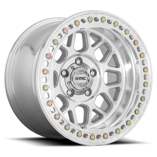 KMC | 17" GRENADE CRAWL BEADLOCK (4 WHEELS )| 5 LUG FRONT AND REAR | JEEP JL WRANGLER STOCK AXLES